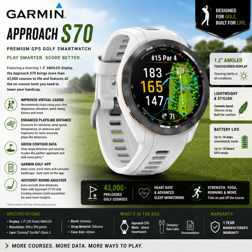 Garmin approach s70 42mm golf - garmin,